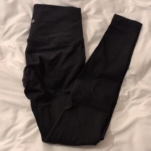 Lululemon Black High Rise Wunder Under Tights